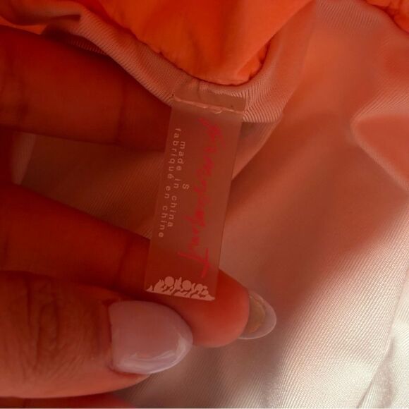 Free People FP Movement The Way Home Shorts Orange/Burning Up Size Small - Picture 7 of 9